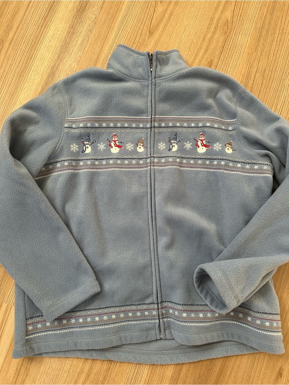 Embroidered winter fleece